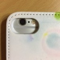 【送料無料】手帳型iPhoneケース　モロッカロン柄 4枚目の画像