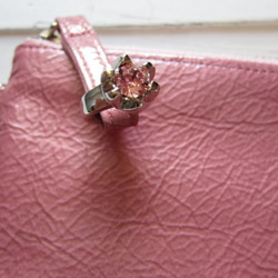 　送料無料　人気ナンバーワンカラー薄くて軽いエナメルロング長財布一番人気桜ローズ 9枚目の画像