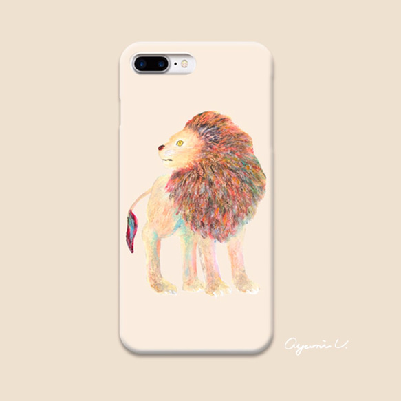 iPhone全機種対応】オリジナルアートスマホケース「ライオン