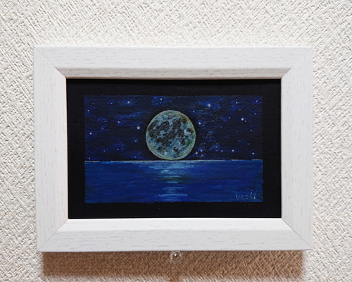 水彩色鉛筆画 Ｆ３号　『星空のマリア』 エノモト.アマネ作 ギフト】 水彩色鉛筆画 F3号 『星空のマリア』 エノモト.アマネ