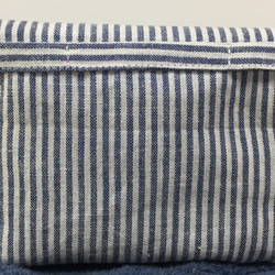 青に白のストライプの移動ポケット(クリップ付き) 4枚目の画像