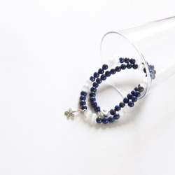時尚能量珠寶系列-青金石貓眼石雙環手鍊/ Lapis Lazuli & cat's eye bracelet 第2張的照片