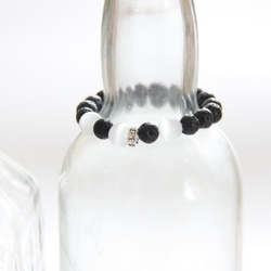 時尚能量珠寶系列-黑火山石貓眼石手鍊/ Black Pelelith & Cat's eye bracelet 第4張的照片