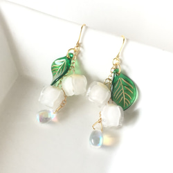 再販】すずらんのピアス/イヤリング ピアス（フック・チェーン  