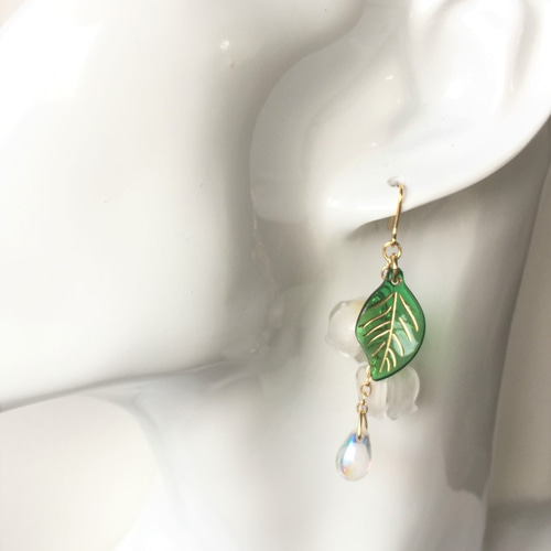 再販】すずらんのピアス/イヤリング ピアス（フック・チェーン  