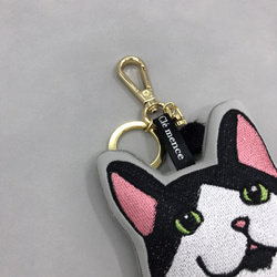 賓士貓 吊飾 鑰匙圈 手機擦拭 第2張的照片