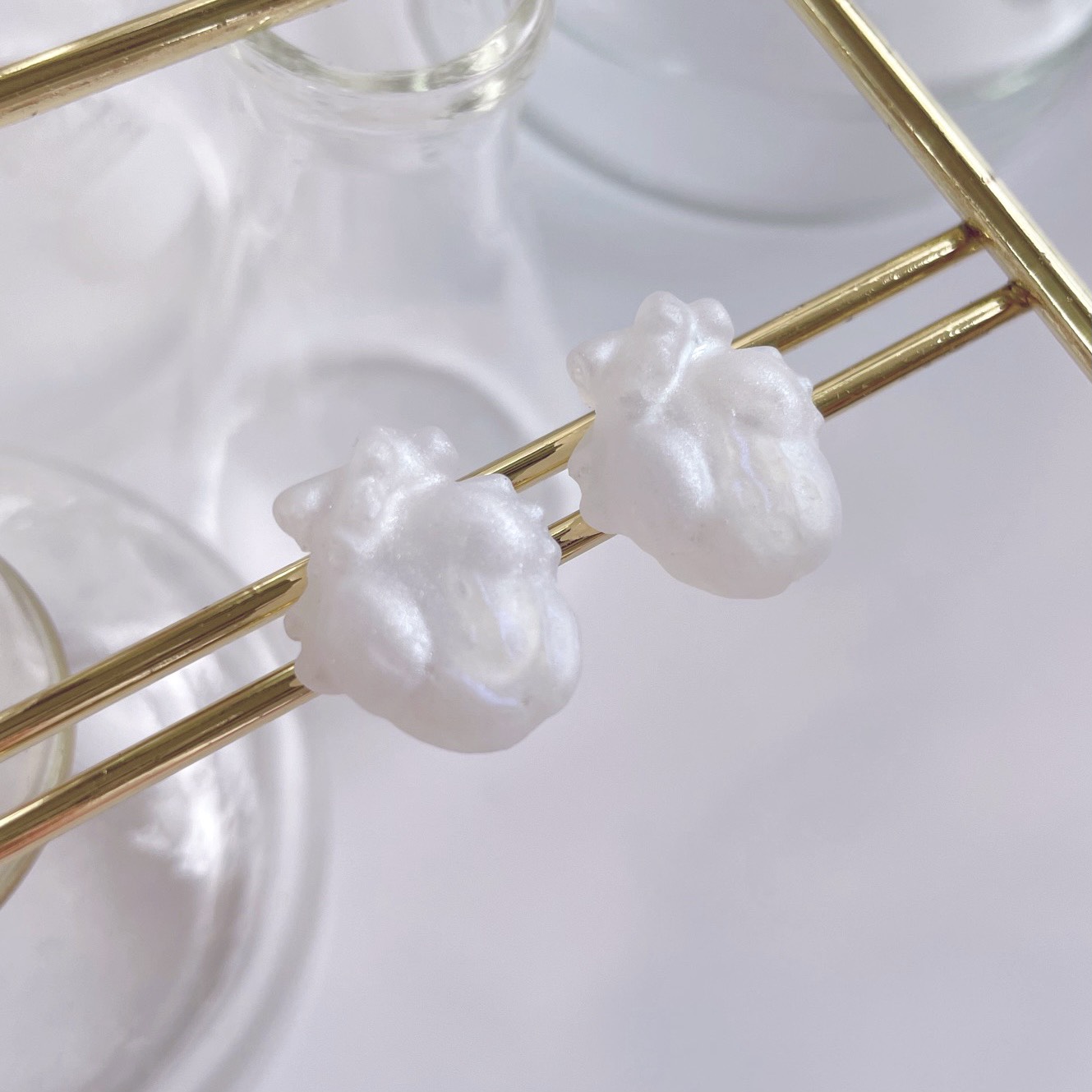 しっとり心臓ピアス3種