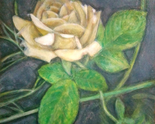 絵画！アクリル画！薔薇！ アクリル画「薔薇」redrose 原画 送料無料 | iichi 日々の暮らし