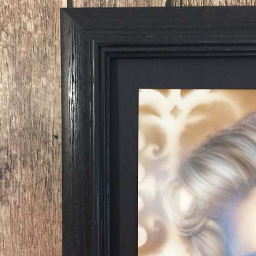 Marilyn Monroe エアーブラシ 絵画 A4 原画 一点物 額縁入り
