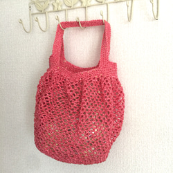 【旧作全品半額セール】ピンクのサマーバッグ 4枚目の画像