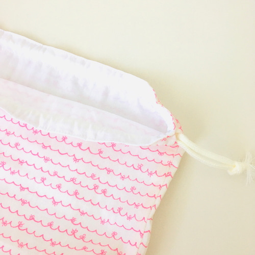 即納可能】入園入学グッズ3点セット リボン×ピンク レッスンバッグ