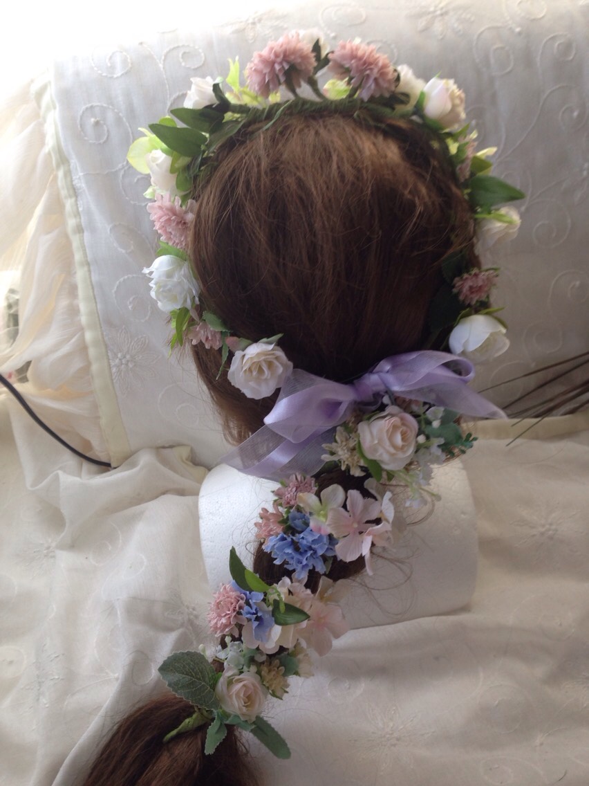 ナチュラルな花冠