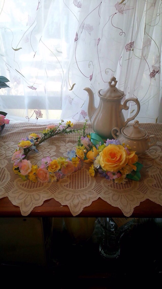 花冠とリストブーケ