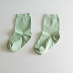 絹コットン先丸靴下　（桑の葉染め）　内側シルク100%　あったか　　温活　冷え取り　出産祝い　（お色は1枚～5枚目です。 3枚目の画像