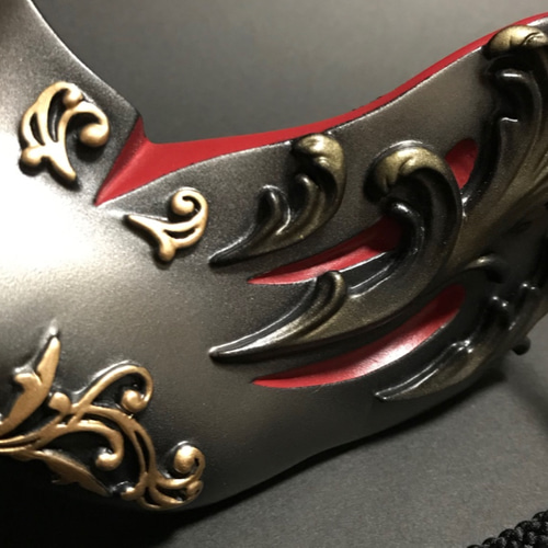 狐面HalfGothic Ver,（Metal Red） その他ファッション 朧 通販