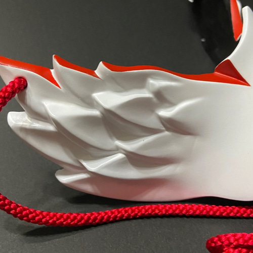 烏面（白×赤） その他ファッション 朧 通販 12672052｜Creema(クリーマ