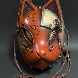 烏面（白×赤） その他ファッション 朧 通販 12672052｜Creema(クリーマ