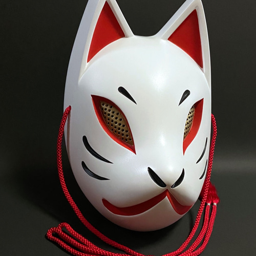 狐面Half（黒） その他ファッション 朧 通販 8908359｜Creema