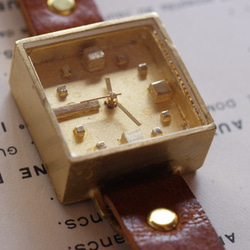 キャラメル Kei-1  手作り 腕時計 真鍮 1枚目の画像
