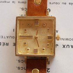 キャラメル Kei-1  手作り 腕時計 真鍮 2枚目の画像