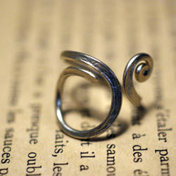 メタルリング　Ｍｅ-004　洋白（白真鍮）製の指輪 3枚目の画像