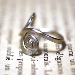メタルリング　Ｍｅ-006　洋白（白真鍮）製の指輪 2枚目の画像