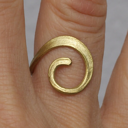 メタルリング　Ｍｅ-021　真鍮製の指輪　Metal ring　Brass 2枚目の画像