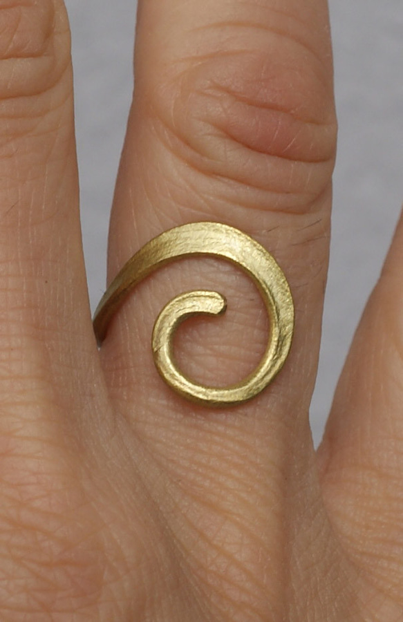 メタルリング　Ｍｅ-021　真鍮製の指輪　Metal ring　Brass 2枚目の画像