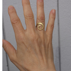 メタルリング　Ｍｅ-021　真鍮製の指輪　Metal ring　Brass 3枚目の画像
