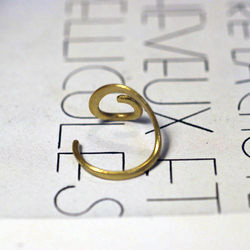メタルリング　Ｍｅ-021　真鍮製の指輪　Metal ring　Brass 5枚目の画像