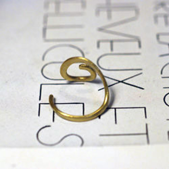 メタルリング　Ｍｅ-021　真鍮製の指輪　Metal ring　Brass 5枚目の画像
