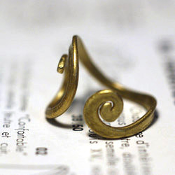 メタルリング　Ｍｅ-023　真鍮製の指輪　Metal ring　Brass 2枚目の画像