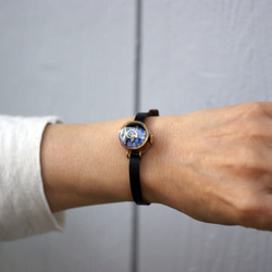 メタルナンバー　フローティング　ミニ  手作り 腕時計 真鍮 3枚目の画像