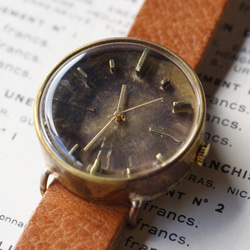 Bars　手作り　腕時計　真鍮 1枚目の画像