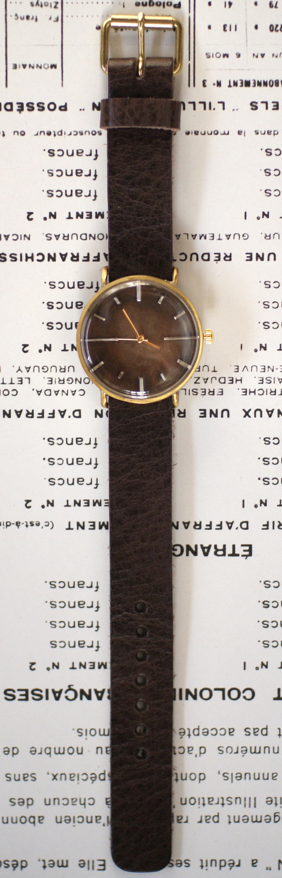 Bars　手作り　腕時計　文字盤（洋白） 2枚目の画像