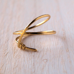 金屬戒指 Yui Me-030 手工黃銅戒指 第2張的照片