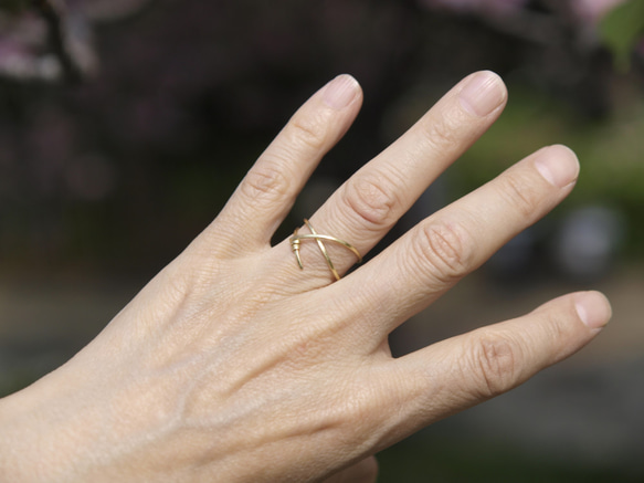 金屬戒指 Yui Me-030 手工黃銅戒指 第5張的照片