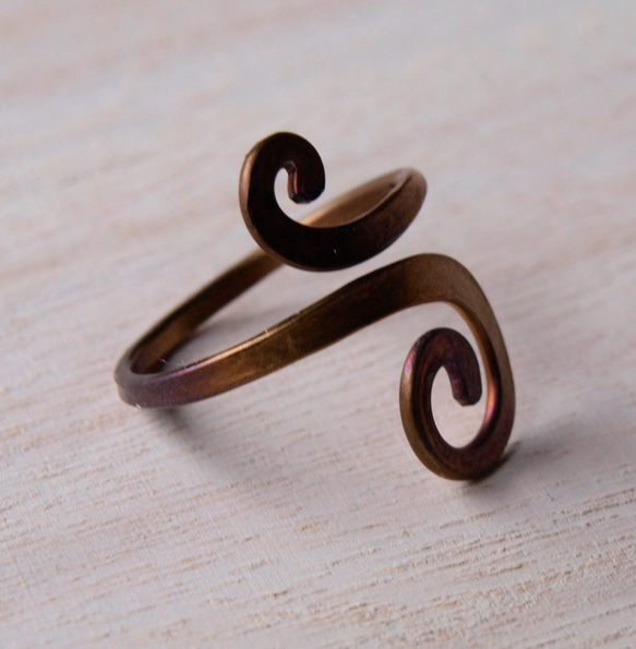 メタルリング　レインボー　Ｍｅ-037　手作りの指輪 　 3枚目の画像