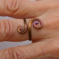 メタルリング　レインボー　Ｍｅ-037　手作りの指輪 　 2枚目の画像