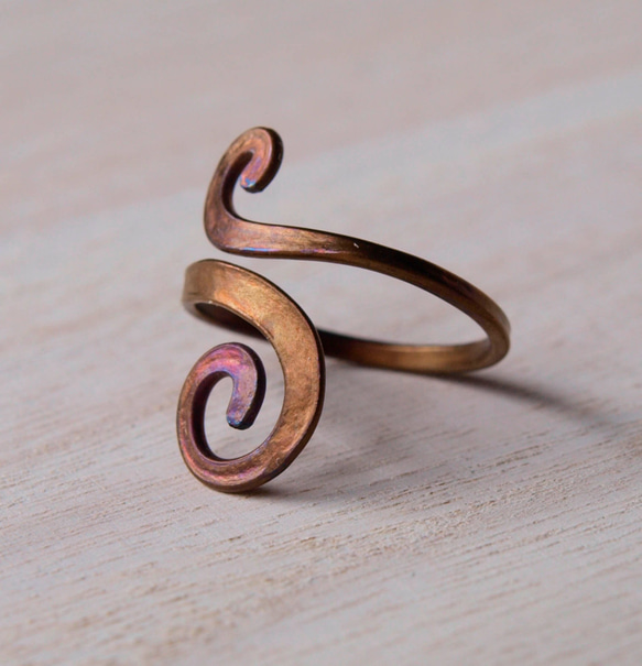 メタルリング　レインボー　Ｍｅ-037　手作りの指輪 　 5枚目の画像