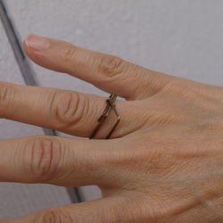 メタルリング　レインボー結い直　Ｍｅ-039　手作りの指輪 　 1枚目の画像