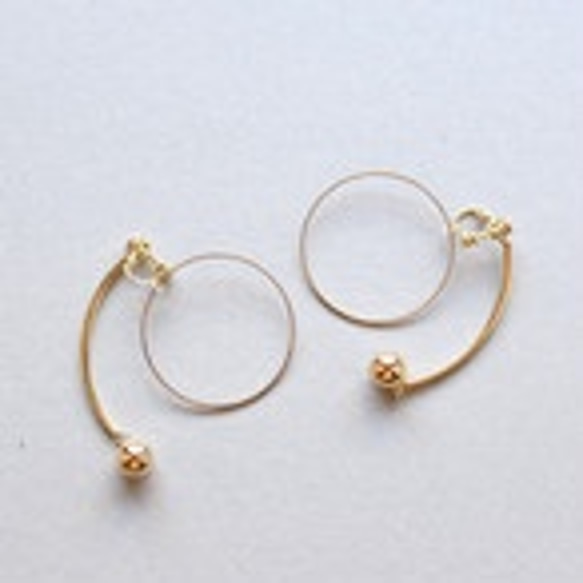 Brass earrings / Ball : ブラスイヤリング / ボール 1枚目の画像