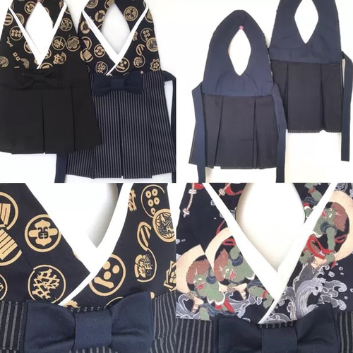 新作 男の子用 袴風スタイ 和風スタイ スタイ・よだれかけ 柚の森 通販