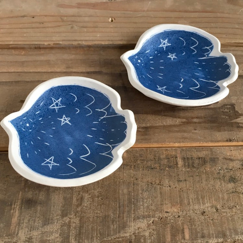 鳥のうつわ「青色の鳥」 小皿 セット 小皿 minakawaneko 通販 4445197