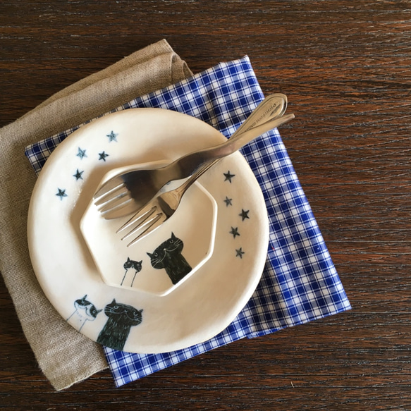 Creema有限公司新年幸運袋貓蛋糕盤和牛奶和胸針套裝 第8張的照片