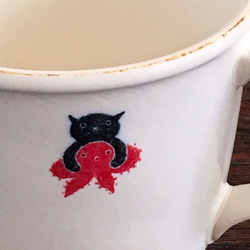 貓的容器“ Minamikawaneko no Neko章魚”馬克杯和咖啡廳墊套 第3張的照片