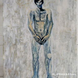 原画「裸の男３」・F30・油彩画 1枚目の画像