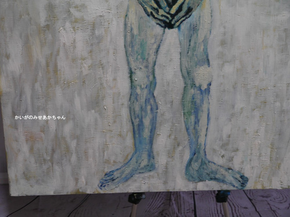原画「裸の男３」・F30・油彩画 3枚目の画像