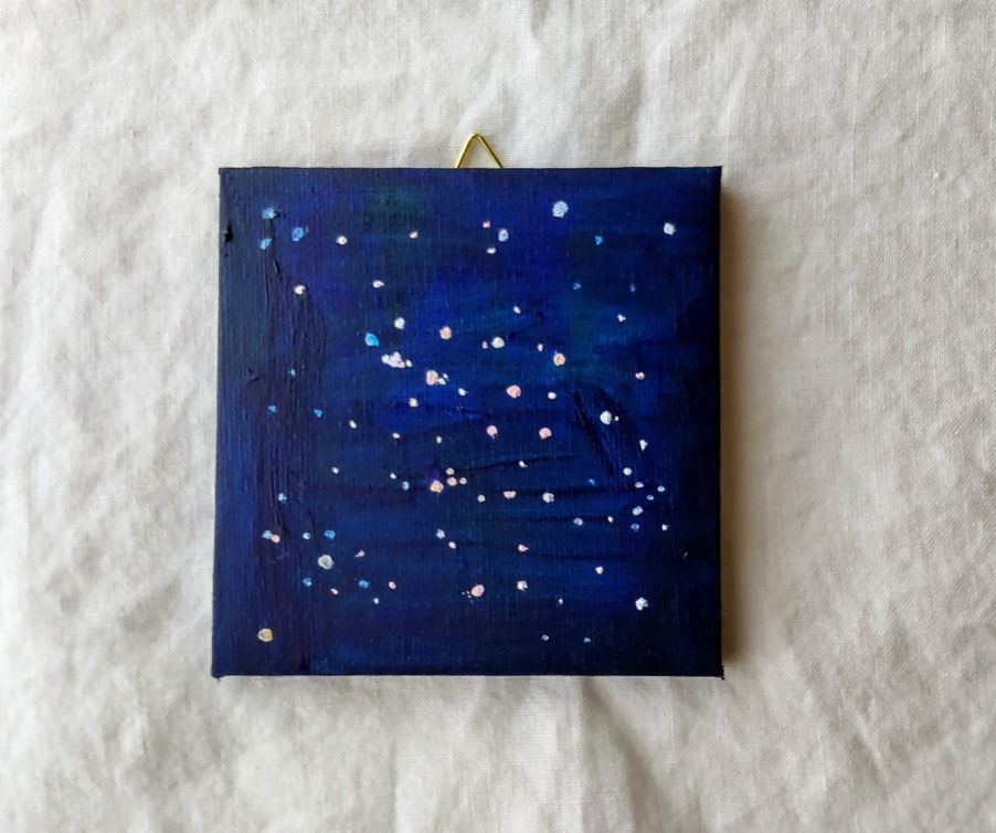 なゆたさま専用（原画）星夜の灯【水彩画】ほか　2点おまとめ