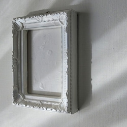 壁掛けオブジェ「ホワイト」長方形・独立スタンド付き 6枚目の画像